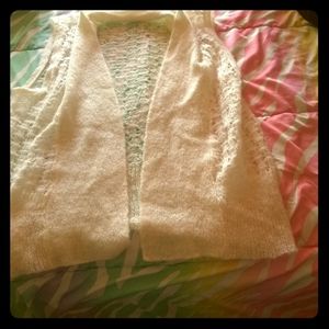 Cream knit shrug